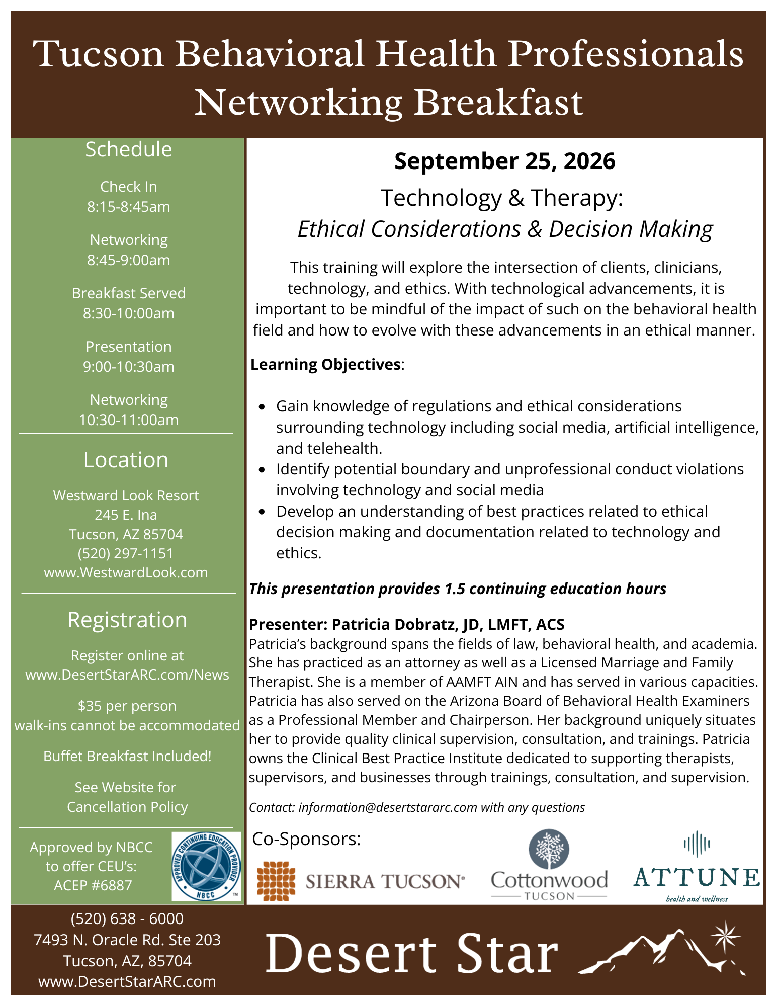 Networking Breakfast Flyer